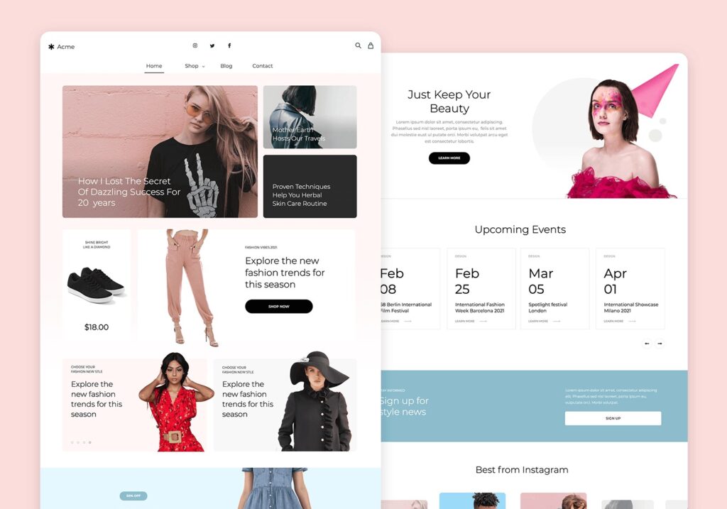 popular fashion website
